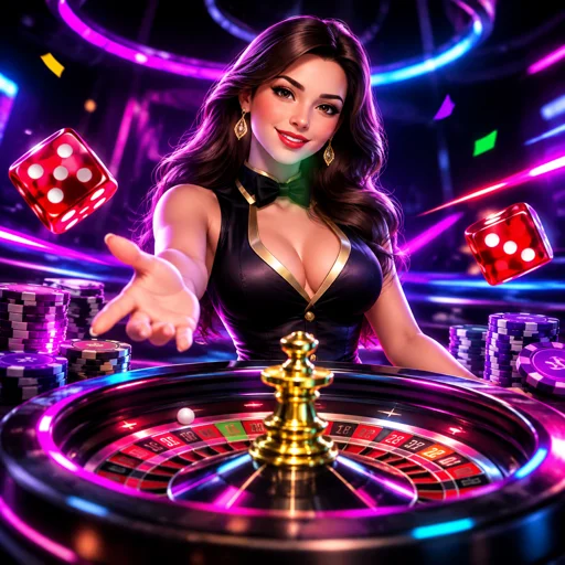 Roleta ao vivo girando em mesa de cassino