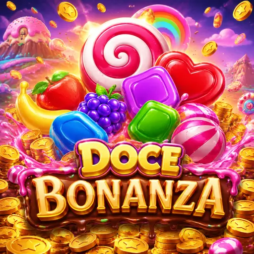 Tela do Sweet Bonanza com doces coloridos e bombas de multiplicador